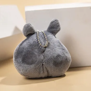 10 cm Plišastih Igrač Moj Sosed Totoro Polnjene Soft Obesek Lutke Z Keychain Keyring Veliko Darilo