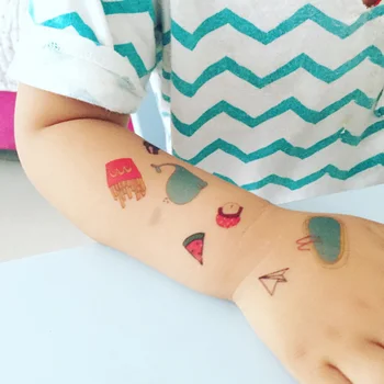 10pcs/set Nepremočljiva Začasne Tetovaže za Ženske Dekle Srčkan Risanka Body Art DIY Nalepke Otroci Tattoo Nalepke L0406