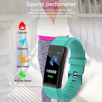 115 Plus Smart Manšeta Pametno Gledati Fitnes Tracker Zdravje Srčnega Utripa Smart Band Tracker Zapestnica Nepremočljiva Smartwatch