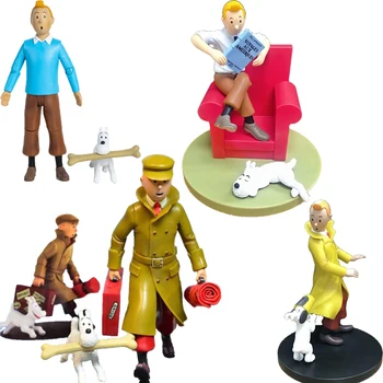 15 cm Les Aventures De Tintin Et Milou Tintin Dejanje Slika Anime Adventures of Tintin PVC Zbirka Model Lutke Igrače Darila