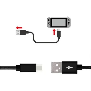 1M Polnilnik USB Kabel, napajalnik Podatkovni Kabel Linija za Nintend Stikalo NS Stikalo Lite igralne Konzole Tip C Hitro Polnjenje USB Žična