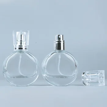 1pc 25ml Krog Stekleničke Parfuma Stekla Spray Steklenico Mini Prazne Lepote, Kozmetični Posode Prenosni Vžigalnike Potovanja Razpršilo Spray