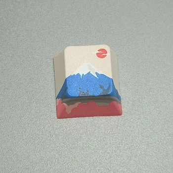1PC DIY PBT Dye Subbed Kiparstvo Mount Fuji Keycap R4 Višina Češnja Profil 85DC