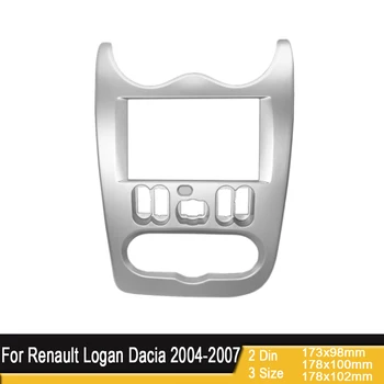 2 Din avtoradio Fascijo Za Renault Logan Dacia 2004-2007 2DIN Multimedia Audio Video Predvajalnik Navigacija GPS Vmesnik Okvir Plošča