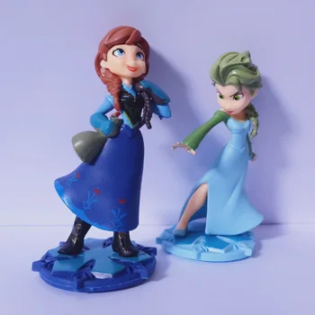 2 kos Disney Akcijski in Igrače Številke Rojstni dan Torta Dekoracijo Zamrznjene Lutka Ledu Peko Dekoracijo elsa ana igrače