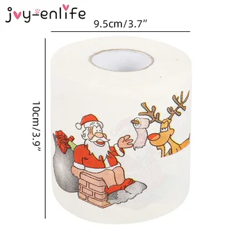 2021 Toaletni Papir Božič Vzorec Serija Trak Papirja Božični Dekor Natisne Smešno Toaletni Papir Božični Okraski Za Dom