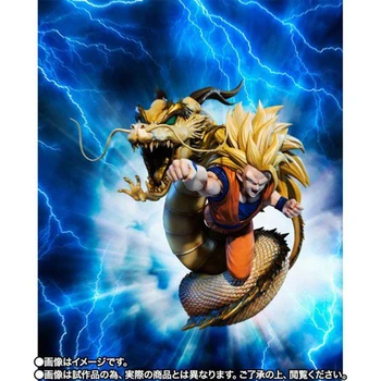21 CM BANDAI Dragon Ball Z Figuarts NIČ Dragon Pest Izbruh Sina Super Saiya 3 PVC Model Figura Akcijski Anime Slika Igrače