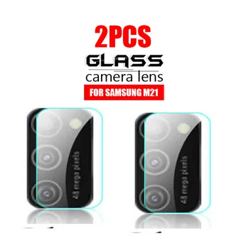 2PCS M21 Nazaj Objektiv Kamere Zaščitno Steklo Za Samsung Galaxy M21 Kaljeno Steklo M215F objektiv zaslon Zaščitna folija