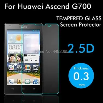 2pcs Za Huawei Vzpon G700 Kaljeno Steklo 9H Zaščitno folijo eksplozijam Screen Protector za Huawei G700 Varnostne Straže