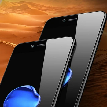 3Pcs Kaljeno Steklo Anti Modra Svetloba Screen Protector Film Kritje za iPhone 7 8 X