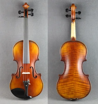 4/4 Flamed Violino DEJANSKO FOTO 4/4 바이올린 كمان Dobro Flamed Violino Brezplačno Primeru In Lok