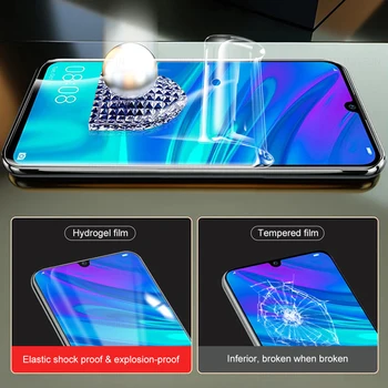 4 Kos Polno Lepila Zaščitne Hydrogel Film Za Huawei P Smart Pro Plus 2019 Screen Protector P Smart 2020 PSmart 2021 Z Ne Steklo
