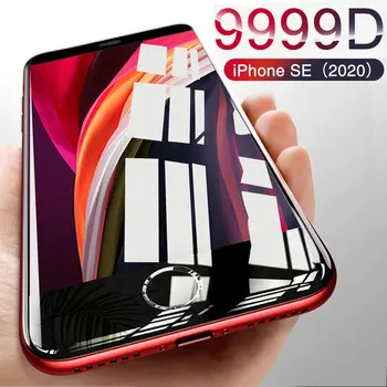 9999D Novo Steklo Za iPhone SE 2020 Zaščitnik Zaslon Za iPhone 7 8 6 6S Plus 11 Pro X XR XS MAX Kaljeno Steklo Na iphonu SE 2020