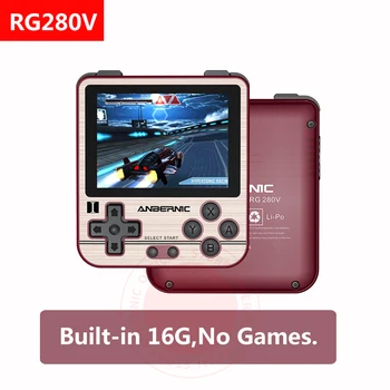 ANBERNIC RG280V Retro Igre, 16G/64 G-5000 Igre Za 2,8 Palčni Zaslon IPS Retro Prenosni Mini Prenosne igralne Konzole Otrok Darilo 280V