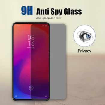 Anti Vohun Zasebnosti Kaljeno 9H Trdote Filma na Xiaomi Mi A1 A2 A3 Lite Stekla za Xiaomi Mi 9 10 10T Lite 5G SE 9T Pro Stekla Film