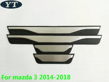 Auto door polico ploščo trim izvažajo ploščo za Mazda 3-2017 2018 2019, auto dodatki,4pcs/niz.