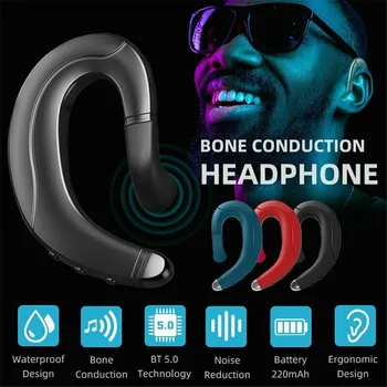 Bluetooth Kostne Prevodnosti Uho-kavelj Slušalke Nadgrajeno Brezžične Stereo Slušalke Slušalke Za Šport