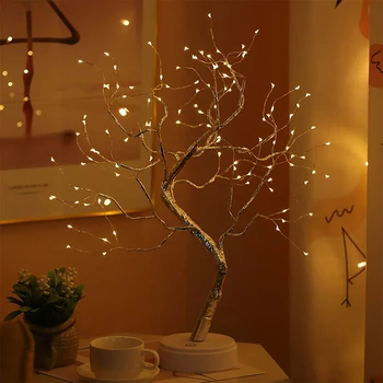 Božični Okraski LED Gypsophila Drevo Luči Za Sobi Doma Hiši 2021 Dekor Okraski, Darila, Poroka Notranja Zunanja Otroci