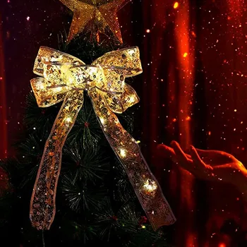Božično Dekoracijo LED Trak Loki Luči, Okraski za novoletne jelke 2022 Novo Leto Za Dom Navidad Dar, Poroka, Dekoracije