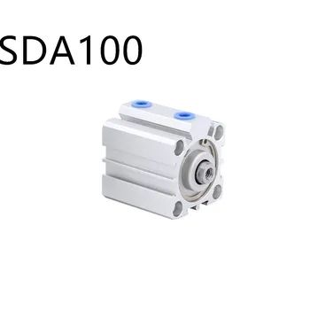 Brezplačna dostava Tanek valj SDA100 serije 5 mm do 100 mm hoda aluminij zlitine zračni valj Pnevmatske komponente