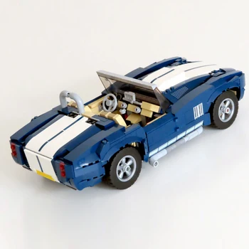 Buildmoc MOC Hitrost Avtomobilov Gradnja Bloki, Opeke Dirka Mustang GT Superšportnega GTR P1 Avto Sestavite Model Igrače za Otroke, Otroci Darila