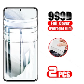 Hydrogel Film Za Samsung S21 Plus 5G Objektiv Kamere Kaljeno steklo na Galaxy S20 FE S21 Ultra Opomba 20 A32 A52 A72 Screen protector
