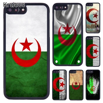 Krajews Alžirija Alžirski Zastavo DZ Primeru Telefon Za iPhone 5 6S 7 plus 8 11 12 13 Pro X XR XS Max Samsung Galaxy S6 S8 S9 S10 PLUS