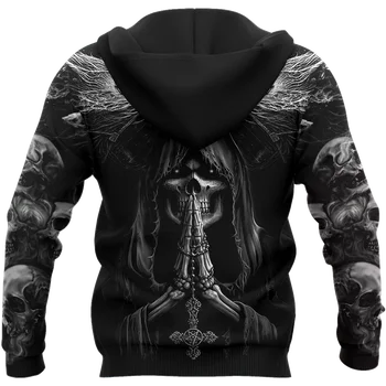 Lep lobanje tatoo 3D celotno telo, tiskanje unisex luksuzni hoodie moški majica zadrgo puloverju športna jakna šport 05