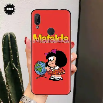 Mafalda Risanka Primeru Telefon Za Xioami Mi 11 Lite Poco X3 NFC Pro Opomba 10 F1 9 8 10 9T 10T A1 A2 A3 Kritje Coque Lupini