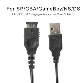 Multi-funkcijo Kabel za Polnjenje visokokakovostnih Črno 1,2 m 3.9 ft Polnilnik USB Igre Pribor za DS FI Gameboy Advance SP SP GBA