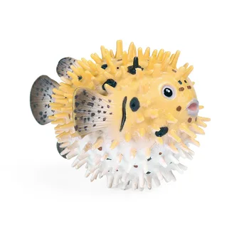 Novih 10 cm Simulacije Ocean Živali PVC Pufferfish Model figuric Zbiranje Miniaturni Spoznavanja Izobraževalne Igrače za Otroke