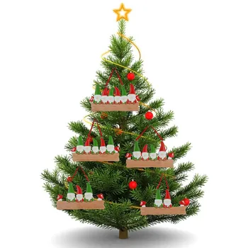 Nwe Prilagojeno Družinsko Božično 2022 Xmas Tree Trojk Dekoracijo Lesenih Elk Jelena Družino 2021 Božič Okraski#30