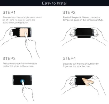 Premium Kaljeno Steklo Za HTC One A9S 5.0 palčni Zaslon Patron Zaščitno folijo