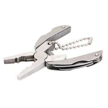 Prenosni Večnamenska Zložljiva Plier,iz Nerjavnega Jekla Foldaway Nož Keychain Izvijač,Kampiranje Preživetja na prostem Orodja