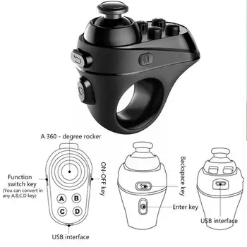 R1 Obroč Brezžična tehnologija Bluetooth Gamepad Vr 3d Virtualni Realnosti Krmilnik 4.0 Nadzor Iger na srečo Palčko Čelada Daljinsko Očala Vr Ga T3i7