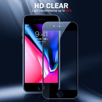 SE2 Stekla Film Za iPhone SE 2020 težko Stekla Zaščitnik Film Polno Kritje Zaščitnik Zaslon Kaljeno Steklo Za iPhone 8 7 6 6S Plus