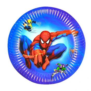 Spiderman Stranka Za 10 Gostov Spiderman Okraski Stranka Za Otroke Rojstni Dan Design Pokal Plenice Slame Prtom Dobave