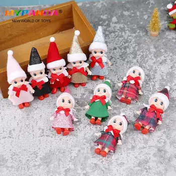 Srčkan Baby Elf Lutke z Nogami Čevlji Baby Doll Elf Igrača, s Premično Roke, Noge Božič Lutke Otroka Vilini Lutka 1pc