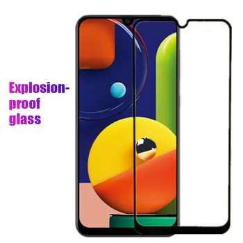Strešna Film 2 V 1 Črn Telefon, Steklo za Samsung M31 M51 M21 M01 M11 Screen Protector Zaščitno Steklo za Samsung A51 A71 A21S A31