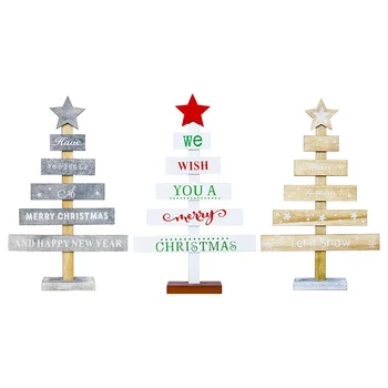 Ustvarjalne Leseni Okraski Črke, Božični Okraski, Blago Božično Drevo Tabela Dekoracijo 2021 Doma Dekor Meery Božič