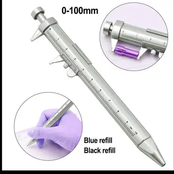 Večfunkcijsko Gel Črnila Pero Vernier Kaliper Roller Ball Pero Tiskovine Kemični Praktični Prenosni ABS