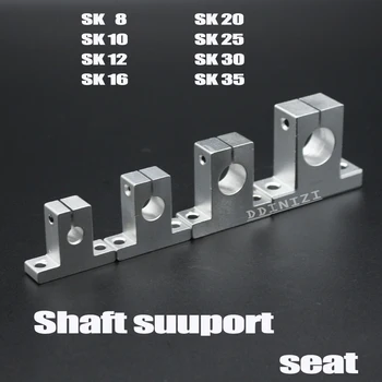 Vroče 1pc SK8 SK10 SK12 SK13 SK16 SK20 SH8A 8 mm linearni kroglični ležaj železniškega gredi Strani Bloki podporo XYZ Namizni CNC 3D tiskalnik Del