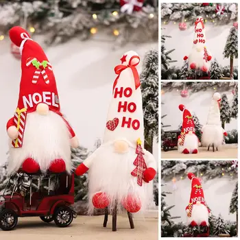 Vroče Prodaje Brezosebna Lutka Ustvarjalne Lahek Mehko LED Žareče Palček Lutka Božično Dekoracijo za Dom