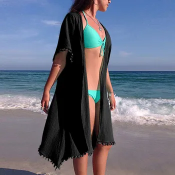 Ženske Bikini Cover-up Tunika Boho Pareo Plažo Dame Kopalke Poletje Feminino Plage Kopalke Izlet Moda na Plaži Kritje