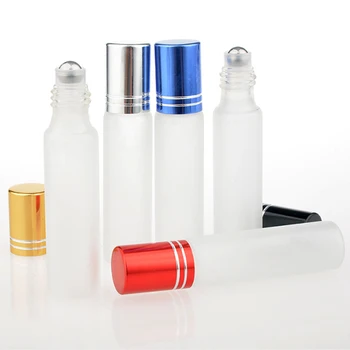 10 ML prozornega Stekla Eterično Olje Steklenice z Stekleni Valj, Žogice Aromaterapija Parfumi Lip Balm Roll Na Steklenice dropship