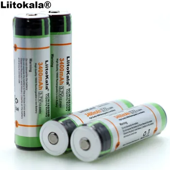 2021 Liitokala 4PCS Novo Izvirno 18650 3,7 V 3400mah NCR18650B Lthium Baterije protection board baterija Primerna za