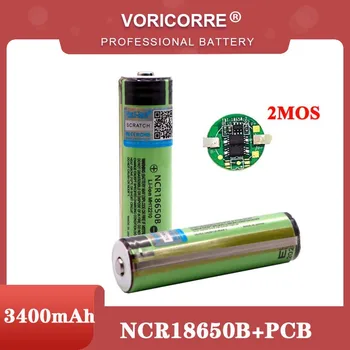 2021 Zaščitene Original 18650 NCR18650B 3400mAh Polnilne Li-lon baterij s PCB 3,7 V Za Svetilko baterije