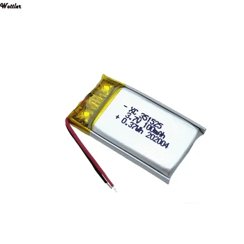 2Pcs 3,7 V 90mah litij-polimer baterija 351525 Brezžične slušalke e-knjige smart nosljivi baterija za ponovno polnjenje