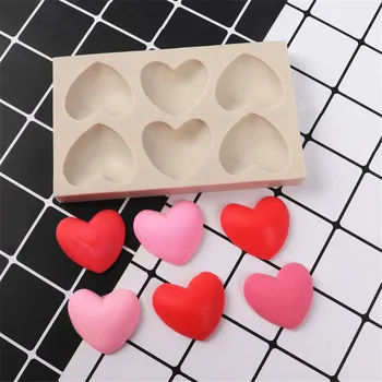 3D Ustnice Srce Oblike Silikonsko Plesni Sugarcraft Piškotek Cupcake Čokolada Pekač Fondat Plesni Torta Dekoraterstvo Orodja