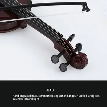 48 CM Rjave Otrok Violina Studnets Akustični Violino Otroci Violino Praktično Glasbila Zgodnje Izobraževanje Igranje Trajne